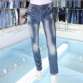 Custom Blue and White Herren Jeans